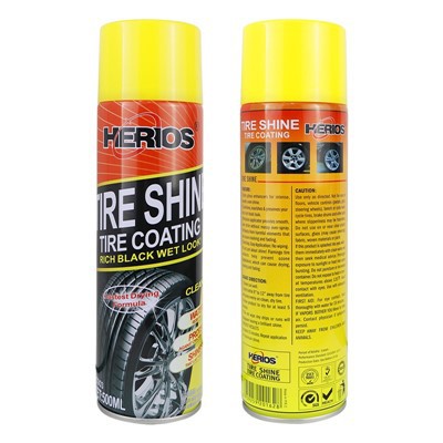 500ml Herios Tire Shine Spray High Gloss For Car Cleaning